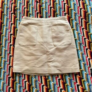 3.1 Phillip Lim Wool Silk Blend Mini Skirt Tan Camel Size 2